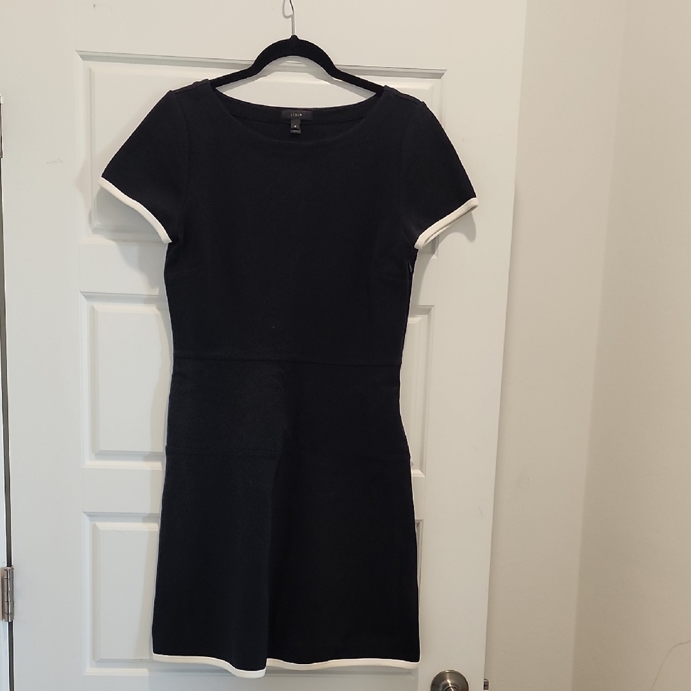 J Crew Little Black Short Sleeve Dress
